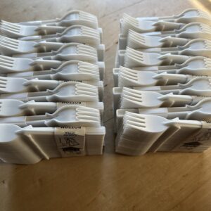 Dixie Ultra SmartStock Series-T Compostable Plastic Fork Refill Natural. 960 total forks per case. 24 refills at 40 count.