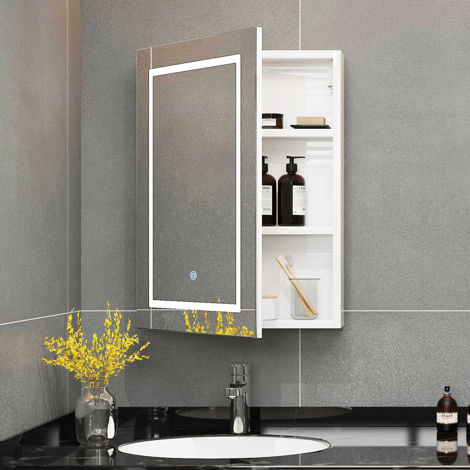 LIGMIRR 20″ wide X 26″ high LED MIRROR CABINET. LED MIRROR CABINET ...