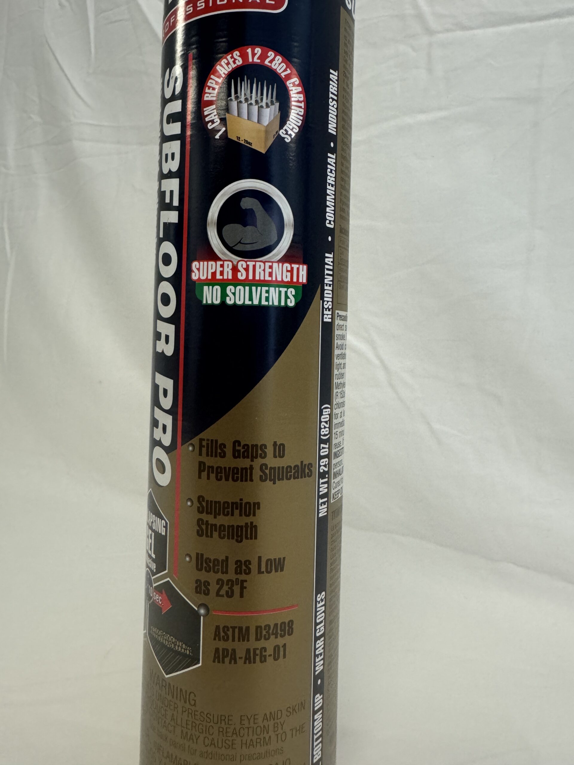 Subfloor Pro High Yield Adhesive, 29 oz. Gun, Amber, Can (Case of 12 Cans) - Image 2