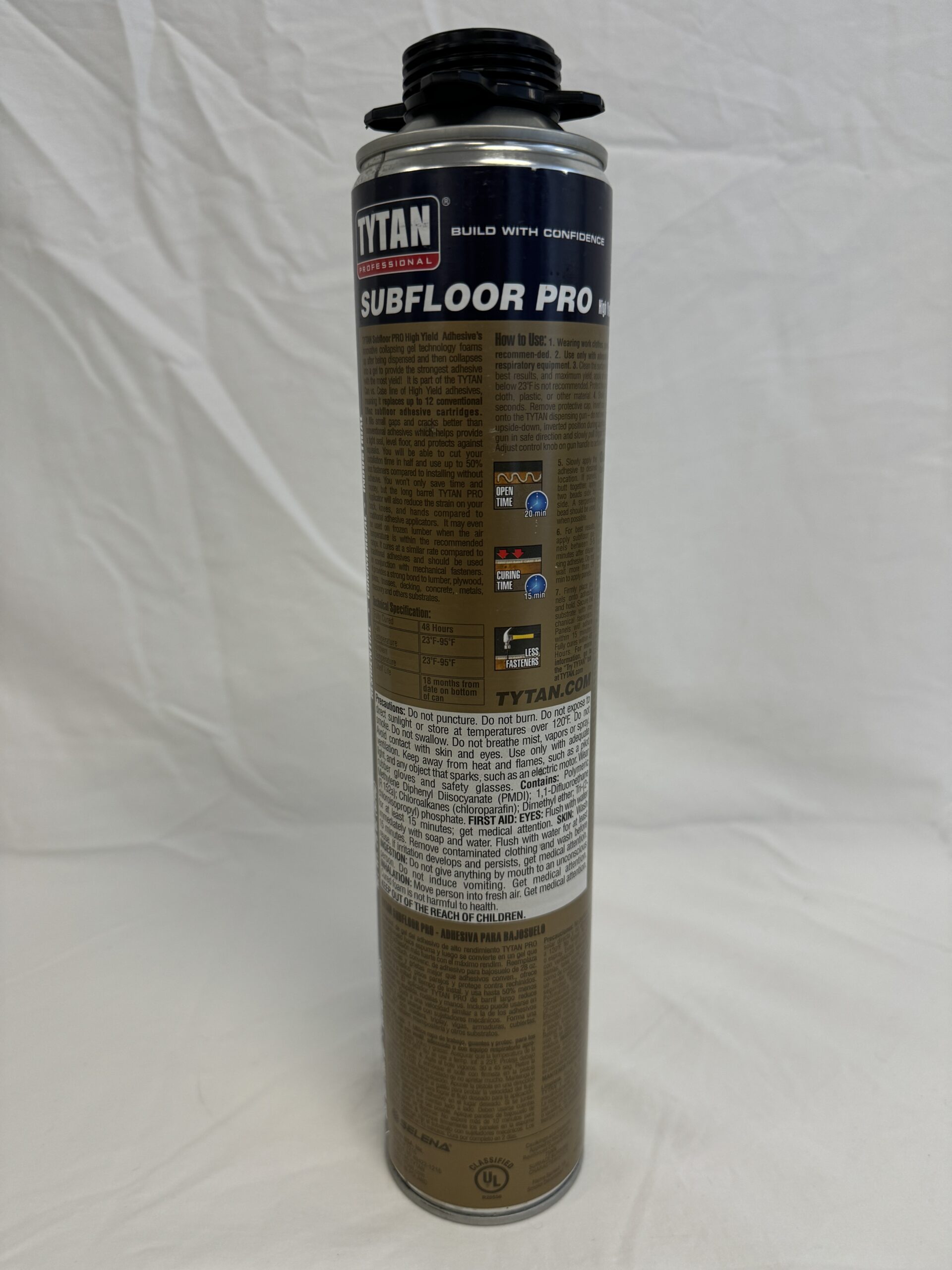 Subfloor Pro High Yield Adhesive, 29 oz. Gun, Amber, Can (Case of 12 Cans) - Image 4